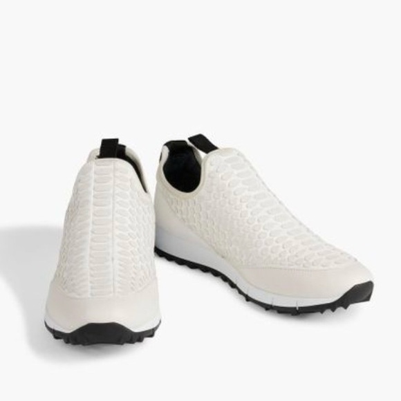 JIMMY CHOO stretch-suede slip-on Fashion sneakers of women. - Picture 3 of 13